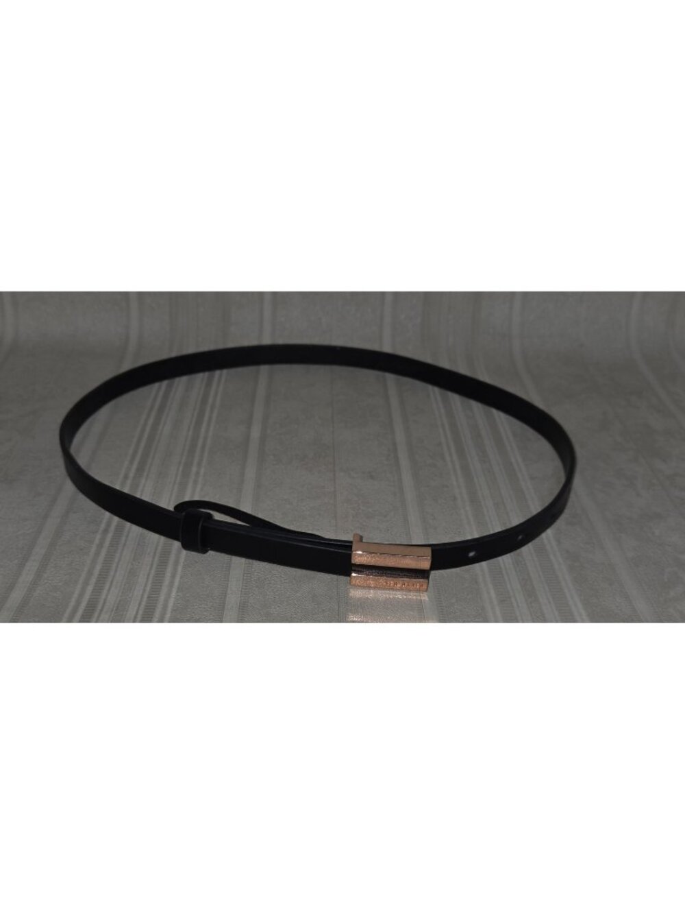 TED BAKER Belt Women Size 1 Black Leather Belt with Pin Buckle